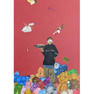 Emaan Rauf, 12 x 10, Gouache on Wasli, Figurative Painting, AC-EMR-005